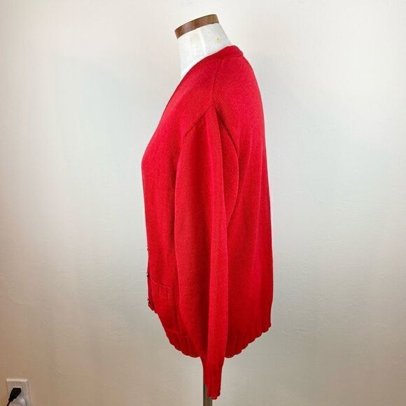 St. John Sport Gold-Button Knit Cardigan - Picture 4 of 6